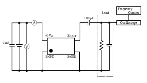 Application Circuit Diagram - Pletronics Inc. UCE4 Temperature Compensated Crystal Oscillators